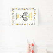 It’s Game Time Tennis 1st Birthday – Fun Kids  Spandoek (Insitu)