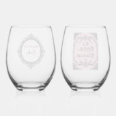 It’s Giving Blackout – Dark Gothic Stemless Wijnglas Zonder Voet (Achterkant)