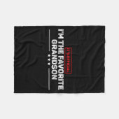 It’s I’m The Favorite Grandson Funny Humor Family Fleece Deken (Voorkant (Horizontaal))