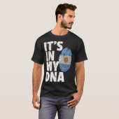IT_S IN MIJN DNA Argentijnse Vlag Pride National C T-shirt (Voorkant volledig)