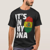 IT_S IN MIJN DNA Boliviaanse Bolivia Vlag Mannen P T-shirt (Voorkant)