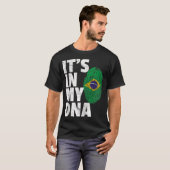 IT_S in MIJN DNA Braziliaanse Vlag Mannen Women Pr T-shirt (Voorkant volledig)