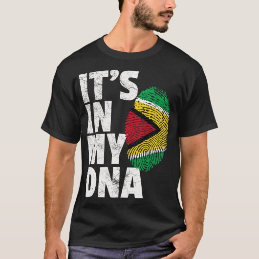 IT_S in MIJN DNA-Guyana vlag Pride National Land T-shirt (Voorkant)
