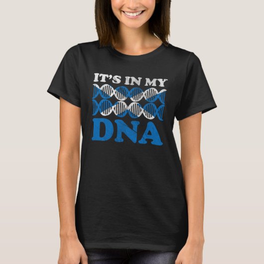 It s in my DNA Scotland Flag Scottish  Distressed  T-shirt (Voorkant)