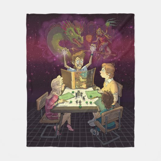“It’s Just a Fantasy” Fleece Blanket Deken (Voorkant)