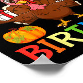 It’s My 17th Birthday Turkey With Cake Present Pum Poster (Hoek)