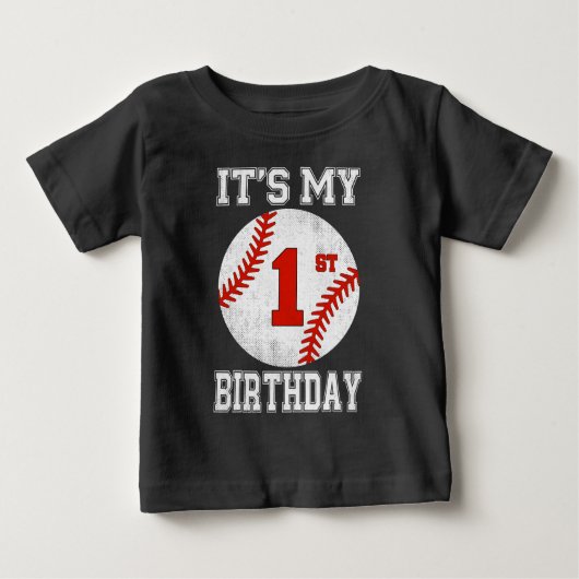It’s My 1st Birthday Baseball Design (Voorkant)