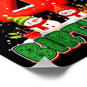 It’s My 4th Birthday Christmas Snowman 4 Year Old  Poster (Hoek)