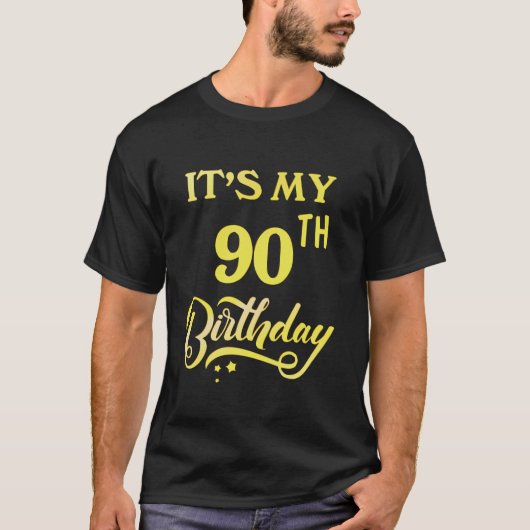 It s My 90th Birthday Tee 90 Years Old 90th  T-shirt (Voorkant)