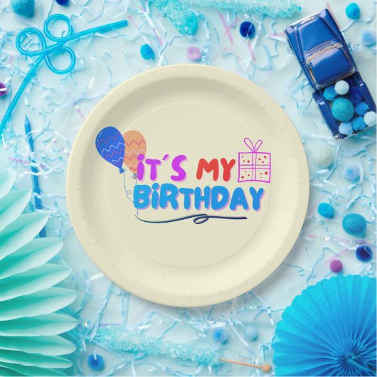 IT´S MY BIRTHDAY TODAY PAPIEREN BORDJE (Feest)