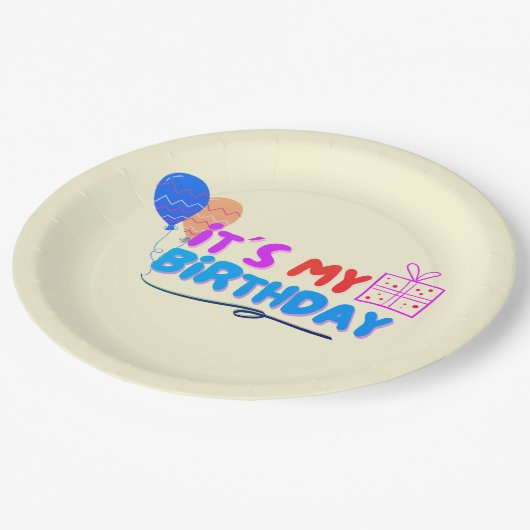 IT´S MY BIRTHDAY TODAY PAPIEREN BORDJE (Gekanteld)