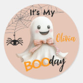 It’s My BOOday – Spooky Sweet Celebration Ronde Sticker (Voorkant)