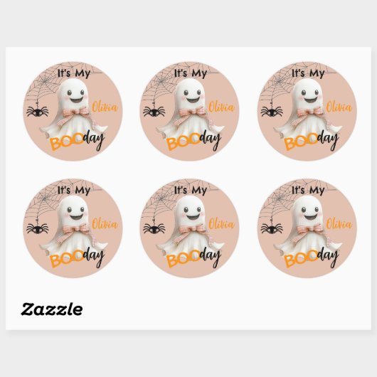 It’s My BOOday – Spooky Sweet Celebration Ronde Sticker (Vel)