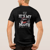 It’s My Mouth Tee – Bold Lip Art & Attitude Tri-Blend Shirt (Achterkant)
