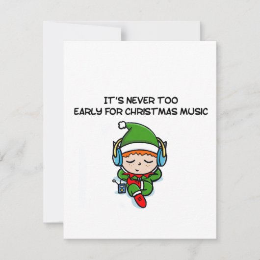 It’s never to early for christmas music  (Voorkant)