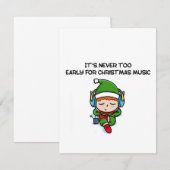 It’s never to early for christmas music  (Voorkant / Achterkant)