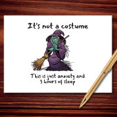 It’s Not a Costume Funny Witch Halloween Kaart