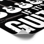 It’s Not Hoarding If It’s Guitars Funny Guitarist  Poster (Hoek)