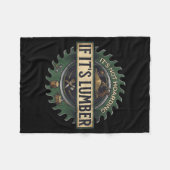 It’s Not Hoarding If It’s Lumber Funny Woodworking Fleece Deken (Voorkant (Horizontaal))