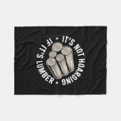 It’s Not Hoarding If It’s Timber Funny Collector Q Fleece Deken (Voorkant (Horizontaal))