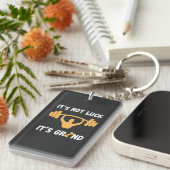 It’s Not Luck It’s Grind Gym Quote Sleutelhanger (Voorkant Rechts)