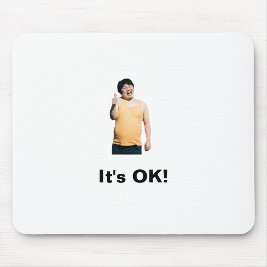 “It’s OK!” Mouse Pad – Positivity at Your Fingerti Muismat (Voorkant)