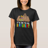 It s Ok To Be Different Capybara Autism Awareness T-shirt (Voorkant)