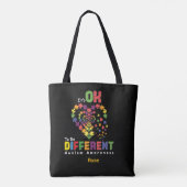 It’s OK to Be Different — Celebrating Neurodiversi Tote Bag (Achterkant)
