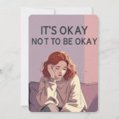 It’s Okay Not to Be Okay – Emotional Support Card Kaart (Voorkant)