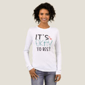 It’s Okay To Rest – Mental Health Self-Care Quote Tri-Blend Shirt (Voorkant)