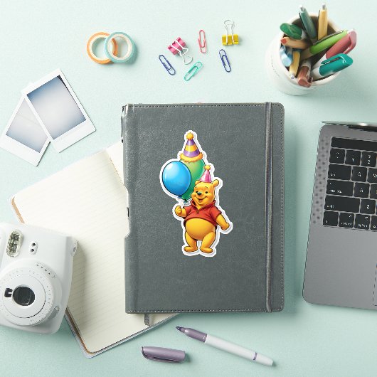 It’s Pooh’s Party Time! Sticker (iPad Cover)