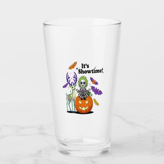 It�s Showtime Funny Halloween Glas (Voorkant)