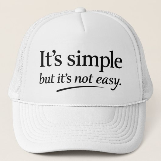 It’s Simple But It Ain’t Easy Trucker Pet (Voorkant)