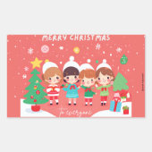 It´s so Kawaii Weihnachten | Kinder | Rechthoekige Sticker (Voorkant)