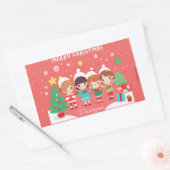 It´s so Kawaii Weihnachten | Kinder | Rechthoekige Sticker (Envelop)