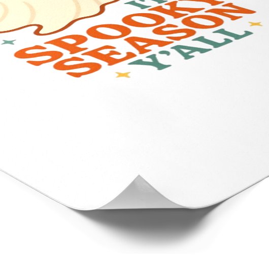 It’s Spooky Season Y’all Cowboy Boo Poster (Hoek)