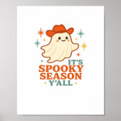 It’s Spooky Season Y’all Cowboy Boo Poster (Voorkant)