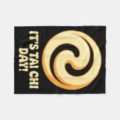 It’s Tai Chi Day Martial Arts Wellness Meditation  Fleece Deken (Voorkant (Horizontaal))