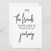 It’s the Friends We Meet Along the Way Feestdagenkaart (Voorkant / Achterkant)