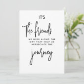 It’s the Friends We Meet Along the Way Feestdagenkaart (Staand voorkant)