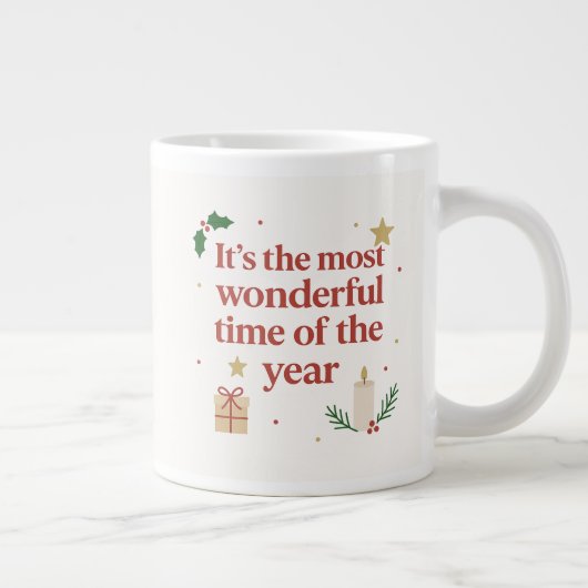It’s the Most Wonderful Time of the Year | Mug Grote Koffiekop (Rechts)
