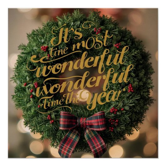 “It’s the most wonderful time of the year” Poster (Voorkant)