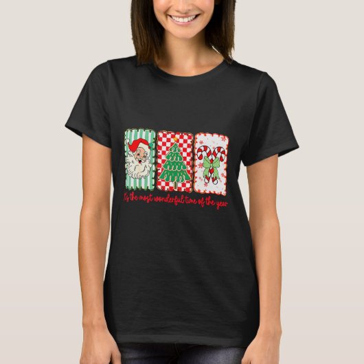 It’s The Most Wonderful Time Of Year Retro Christm T-shirt (Voorkant)