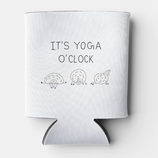 It’s Yoga O’Clock Sheep Blikjeskoeler (Voorkant)