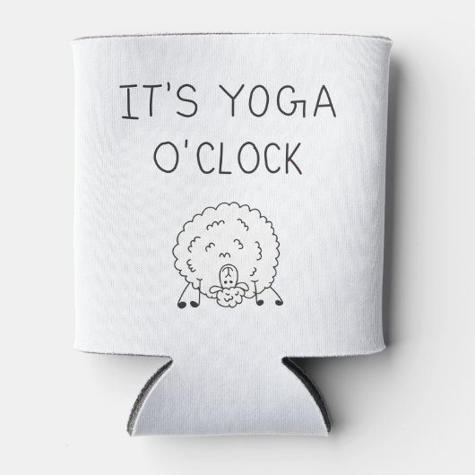 It’s Yoga O’Clock Sheep Blikjeskoeler (Voorkant)
