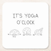 It’s Yoga O’Clock Sheep Kartonnen Onderzetters (Voorkant)
