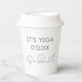 It’s Yoga O’Clock Sheep Papieren Bekers (Voorkant)