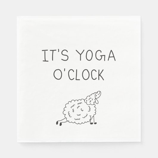 It’s Yoga O’Clock Sheep Servet (Voorkant)