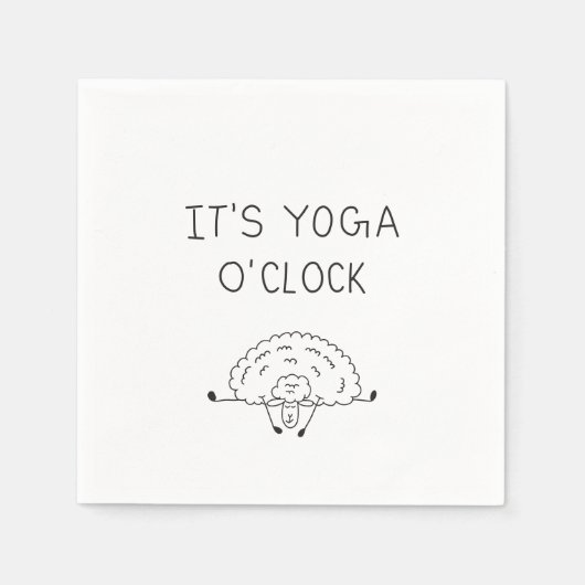 It’s Yoga O’Clock Sheep Servet (Voorkant)