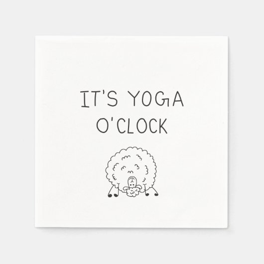 It’s Yoga O’Clock Sheep Servet (Voorkant)